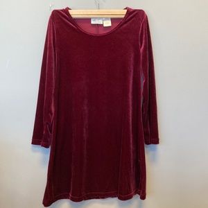 Vintage Kathie Lee Velvet Dress Woman’s long sleeved velvet dress.
